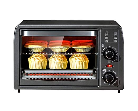 JSHFD Mini Horno eléctrico de 15L Temporizador de Control de ...