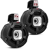 Pyle 6.5" 1300W Marine Tower Speakers - IPX6 Rated Waterproof Powersport Speaker System, 2-Way Full Range Passive Stereo Sound - Outdoor Audio for ATV, UTV, Boat, Jeep & More - Easy to Mount (Pair)