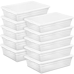 Sterilite 10-Pack 28 Quart Storage Box, Stackable
