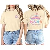 Mom Shirts for Women Happiest Mama On Earth Graphic Tees Funny Mama Shirt Family Holiday Vacation Tops