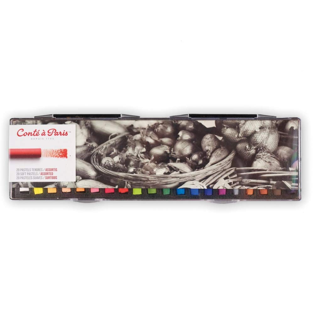 Conté à Paris Soft Pastels - Assorted Colours (Pack of 20)