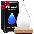 Unique Gifts for Men Storm Glass Weather Predictor, Snow Globe Barometer, Storm Glass Weather Station, Decorative Weather Predictor,Decorative Glass Bottles for Home and Office (XL)