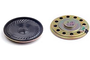 Cylewet 2Pcs Diameter 5cm 8ohm 0.5W Loudspeaker Woofer Small Speaker for Arduino (Pack of 2) CYT1025