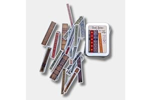 CORACREACRAFTS Book Spines Sticker Tin Box 60 Stickers