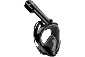 LUXPARD Full Face Snorkel Mask, Snorkeling Gear for Adults and Kids, Anti-Fog Anti-Leak 180 Panoramic View Snorkeling Mask with Detachable Camera Mount