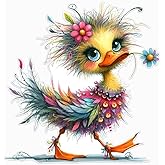 2pcs 4.92"x5.12" Duck Girl Vinyl Decal - Vibrant Colorful PVC Sticker - Whimsical Design for Car, Laptop & Motorcycle - Decal for Trucks, SUVs - Car Exterior Accessories |#CZ301