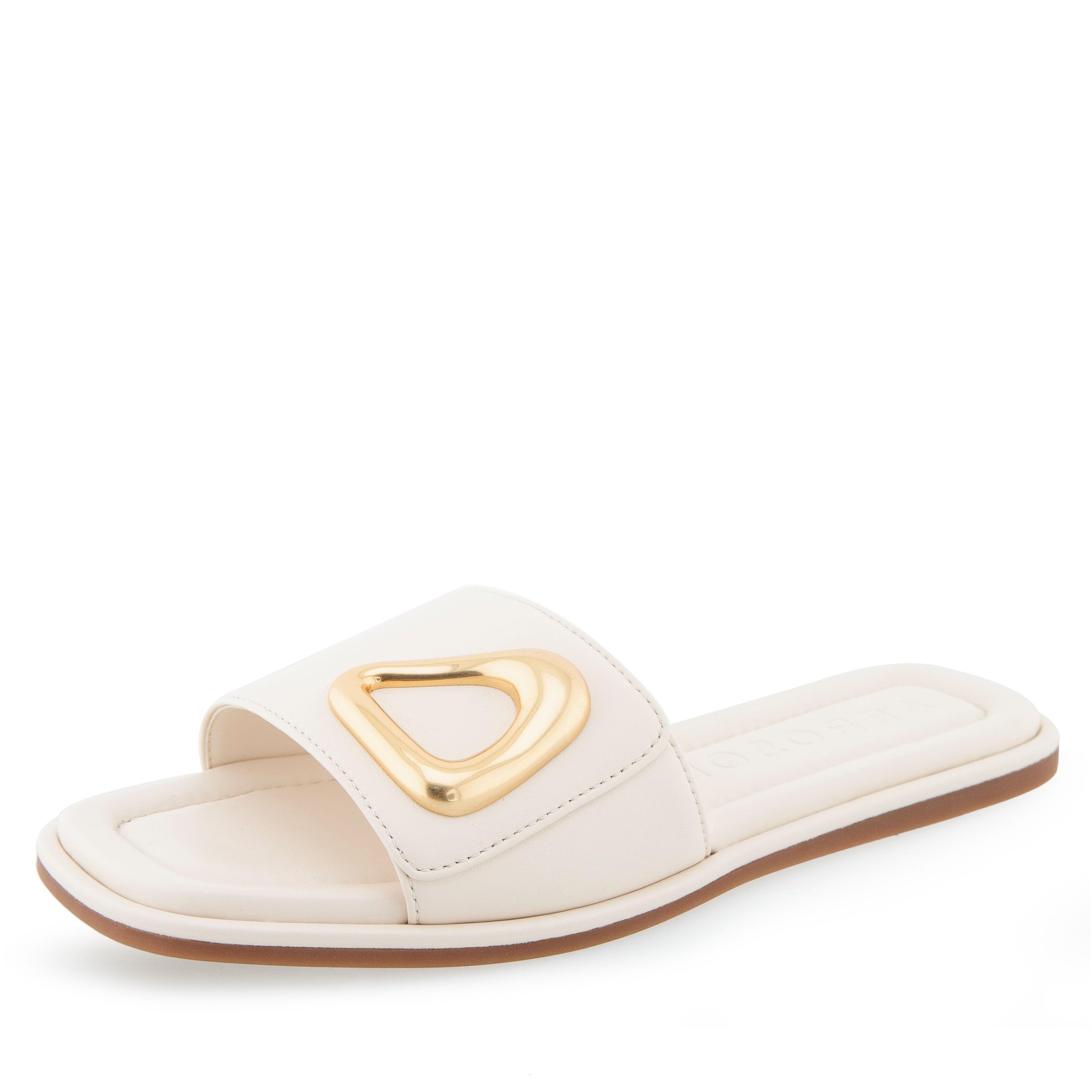Aerosoles Women’s Blaire Slide Sandal, Eggnog Leather, 8.5