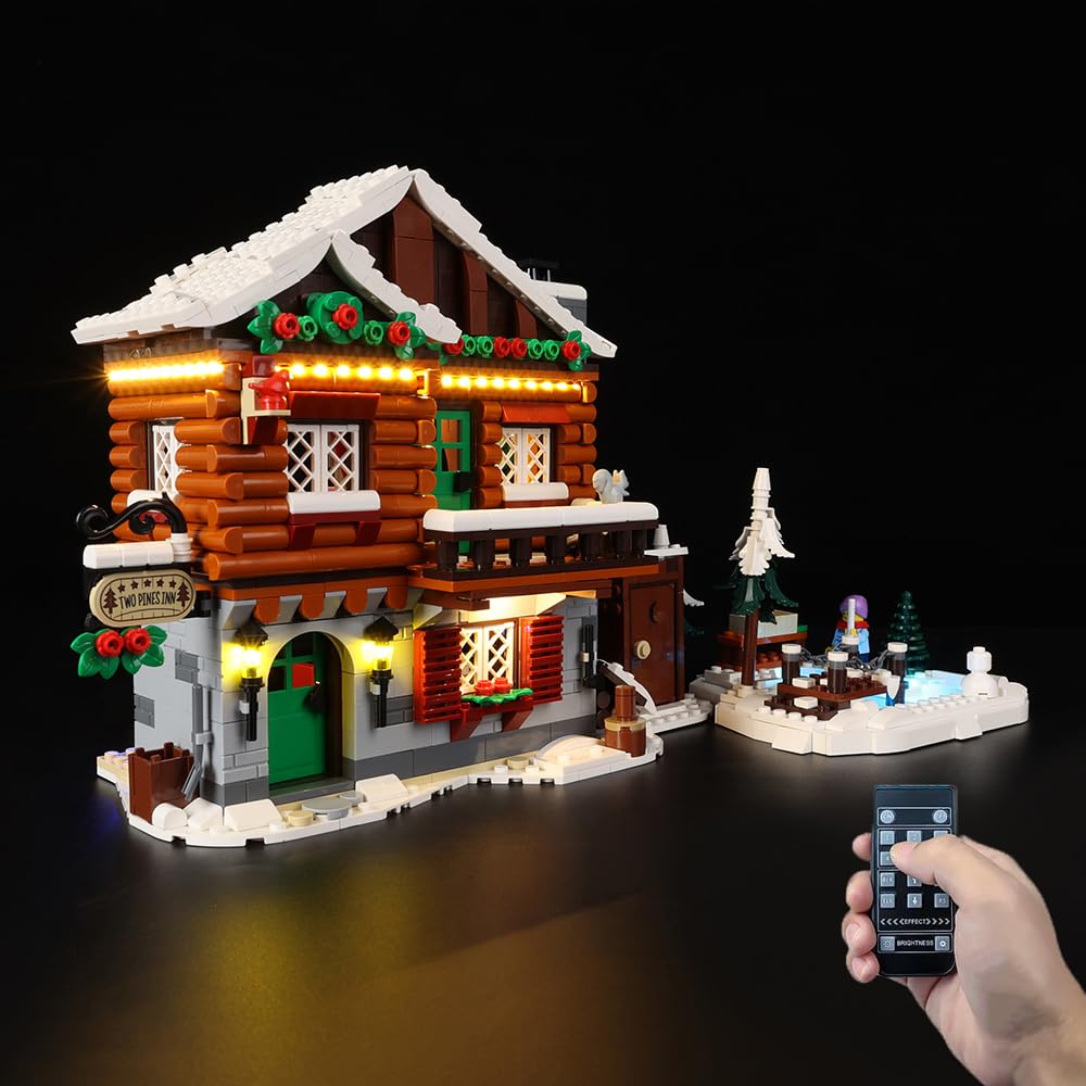 Kyglaring LED Lighting Kit (No Model) - Compatible with Lego-10325 Icons Alpine Lodge Building Blocks Model Set - Only Leds No Brick Set (RC Version)