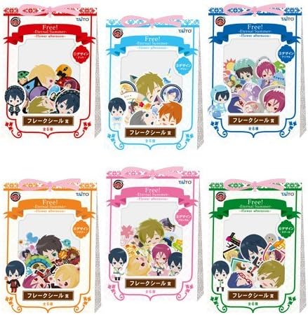 Amazon タイトーくじ本舗 Free Flower Afternoon フレークシール賞 全6種 アニメ 萌えグッズ 通販