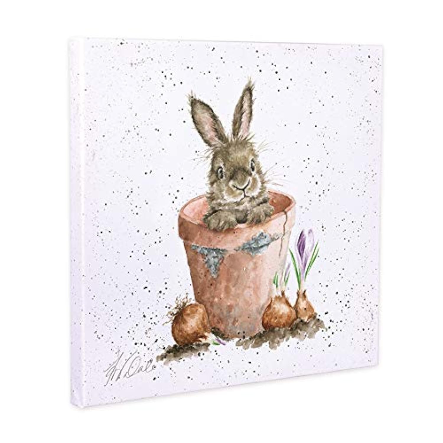 Wrendale Designs - 'The Flower Pot' Small Canvas
