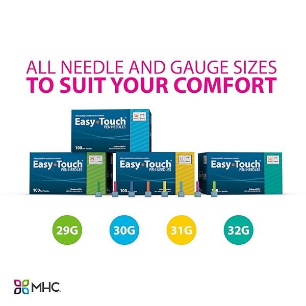 EASY TOUCH INSULIN PEN NEEDLES 31G, 3/16-INCH (5MM), BOX OF 100