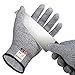 2 Pairs Cut Resistant Gloves, LKY DIGITAL High Performance Level 5 Protection, Food Grade Kitchen Glove for Hand Safety while Cutting, Cooking, doing Yard Work(Large)
