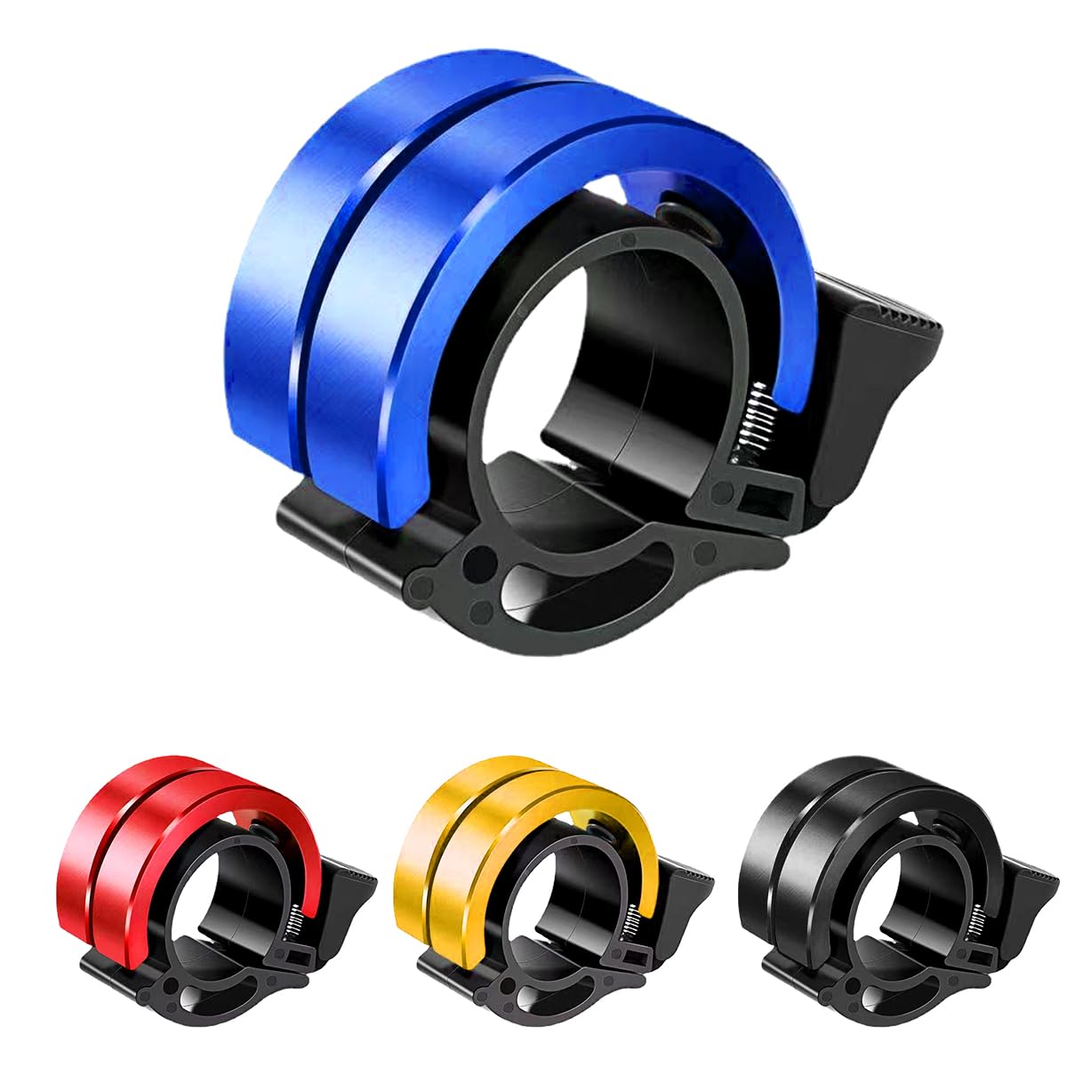 Garegce Bike Bell for Kids and Adult, Bicycle Bell for Road Bikes and Mountain Bikes with 90db Loud Crisp Clear Sound for Children, Durable Alloy Fits 2.2cm/0.87in Bike Handle - Blue