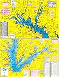 Topographical Fishing Map of Lake Fork - with GPS