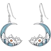 YYB Mustard Seed Earrings for Women Sterling Silver Turquoise Dangle Earrings Faith Jewelry Christmas Anniversary Birthday Gifts for Her