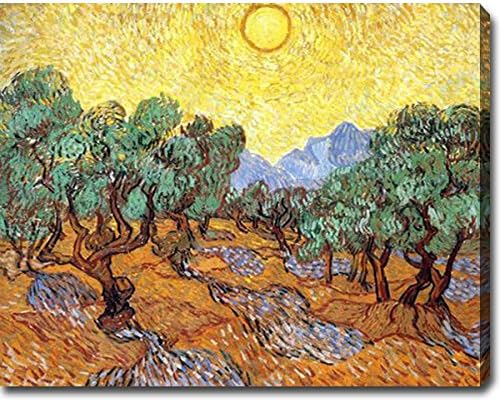 Vincent van Gogh 'Olive Trees' Oil on Canvas Art 24" X 30" X 1.5"