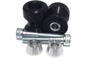 SHOGUN MOTORSPORTS Shogun USA Made 701-0709 Kaw Ninja 250R (08-12) ZX6R/RR (98-08) Ninja 650R (06-16) ZX9R (98-03) Z1000 (03-10) ZX10R (04-10) ZX12R (00-05) ZX14 (06-11) Swingarm Spools Black - 701-0709