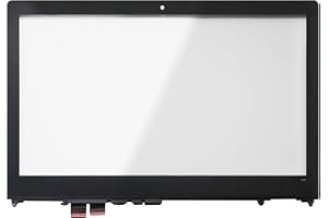 LCDOLED Replacement 15.6 inches Touch Screen Digitizer Glass Panel with Bezel for Lenovo Flex 4-15 4-1570 4-1580 80SB 80VE (Touch Digitizer + Bezel)