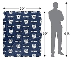 Butler University Blanket, 50"x60" Logo Pattern