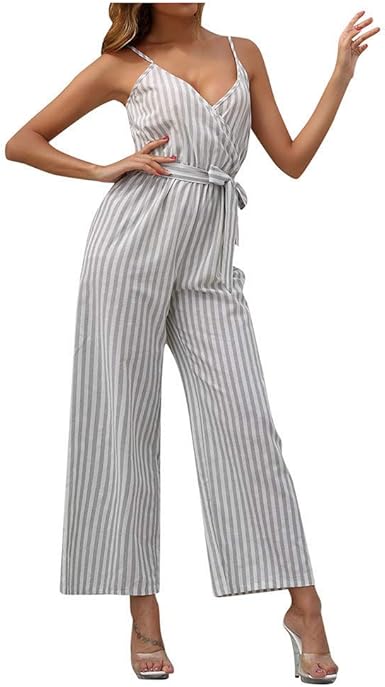 gray dressy jumpsuit