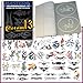 Master Airbrush® Brand Airbrush Tattoo Stencils Set Book #13 Reuseable Tattoo Template Set, Book Contains 53 Unique Stencil Designs, All Patterns Come on High Quality Vinyl Sheets with a Self Adhesive Backing.