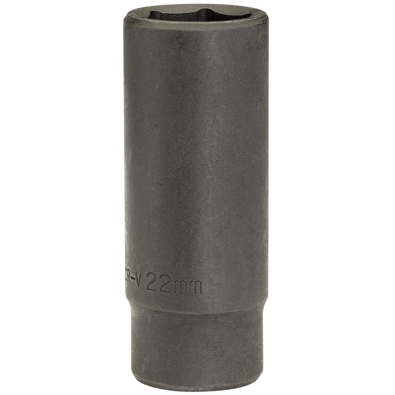 Draper 59882 Expert Deep Impact Socket, 1/2" Square Drive, 22mm