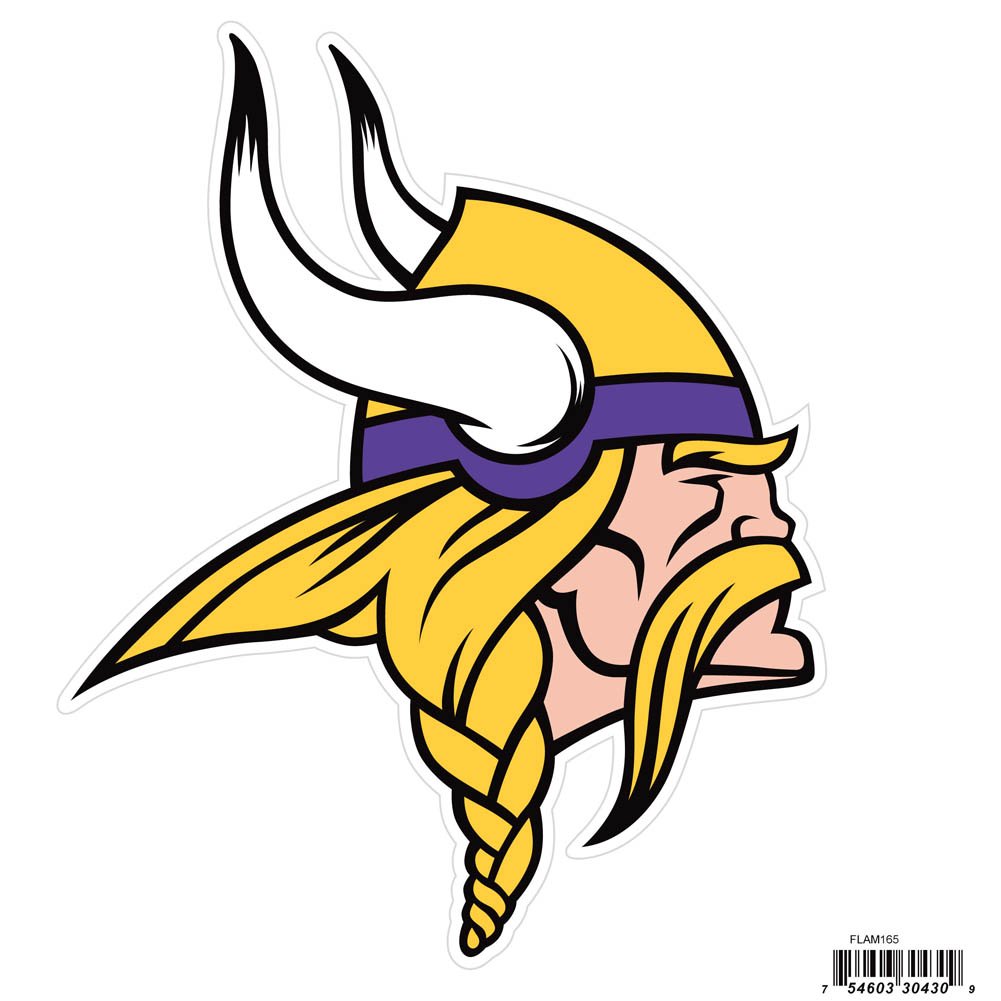Siskiyou Sports NFL Fan Shop Minnesota Vikings Logo Magnets 8 inch sheet Team Color