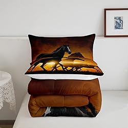 Feelyou Horse Comforter Set Full Size Western