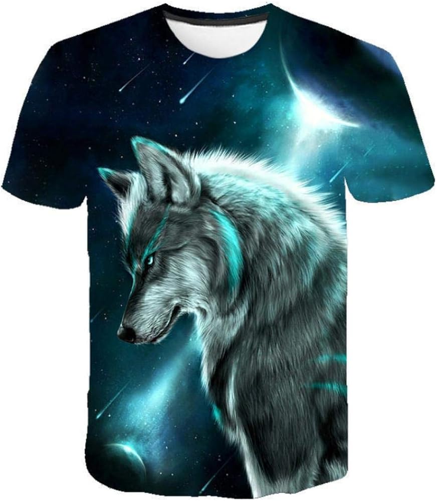 Camiseta De Lobo 2025 Para Hombre, Camiseta De Manga Corta Con