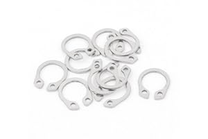 uxcell External Circlip Retaining Shaft Snap Clip Rings 10mm 10pcs