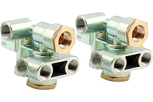 110500 Sealco Spring Brake Control Valve 2 pcs, Replaces# 110500X, 170.110500, 065438, 51131, Trailer 3/8" Ports Priority Val