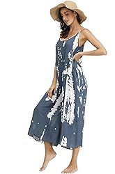 BUENOS NINOS Women's V Neck Floral Maxi Dress Boho
