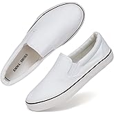 Emma Shoes Low-Top Slip Ons Women's Fashion Sneakers Casual Canvas Sneakers for Women Comfortable Flats Breathable Padded Insole Slip on Sneakers Women Low Slip on Shoes