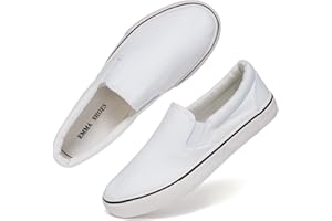 EMMA SHOES Low-Top Slip Ons Women's Fashion Sneakers Casual Canvas Sneakers for Women Comfortable Flats Breathable Padded Insole Slip on Sneakers Women Low Slip on Shoes