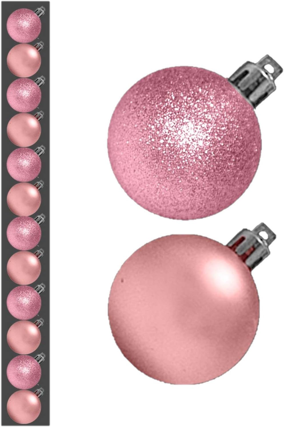 baby pink baubles