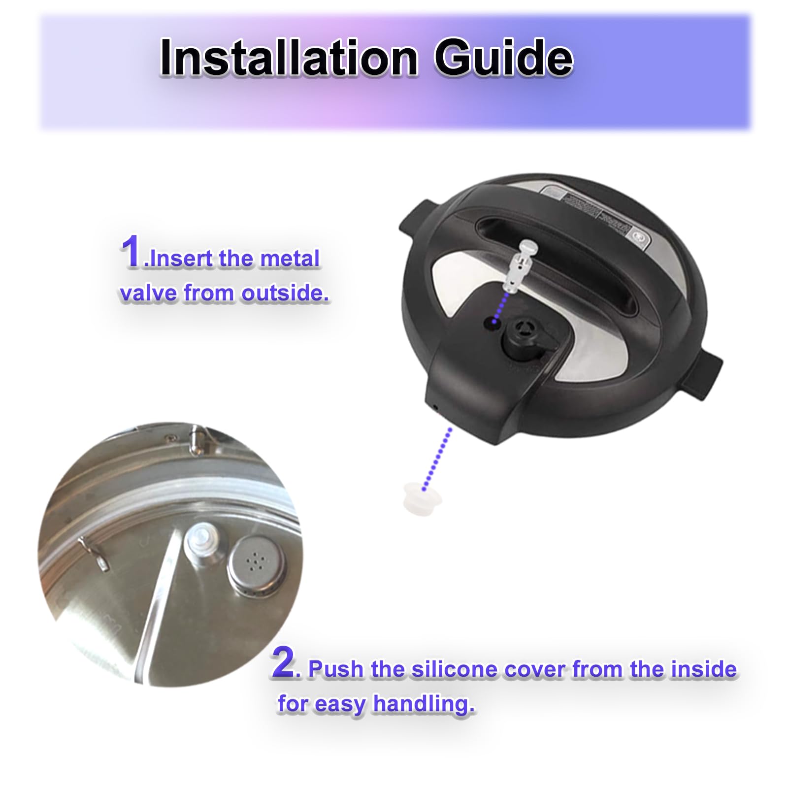 12 Pcs Float Valve Seal for Instant Pot Replacement Parts with 8 Valve Gaskets, Anti-Block Shield and Bracket - Premium for Duo 3, 5, 6 Qt, Duo Plus 3, 6 Qt, Ultra 3, 6, 8 Qt, Lux 3 Qt by Eiranoly