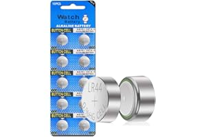 Cotchear 10pcs LR44 Batteries AG13 Button Cell Battery L1154 Battery 1.5V G13 357 303 SR44 LR1154 Button Coin Batteries