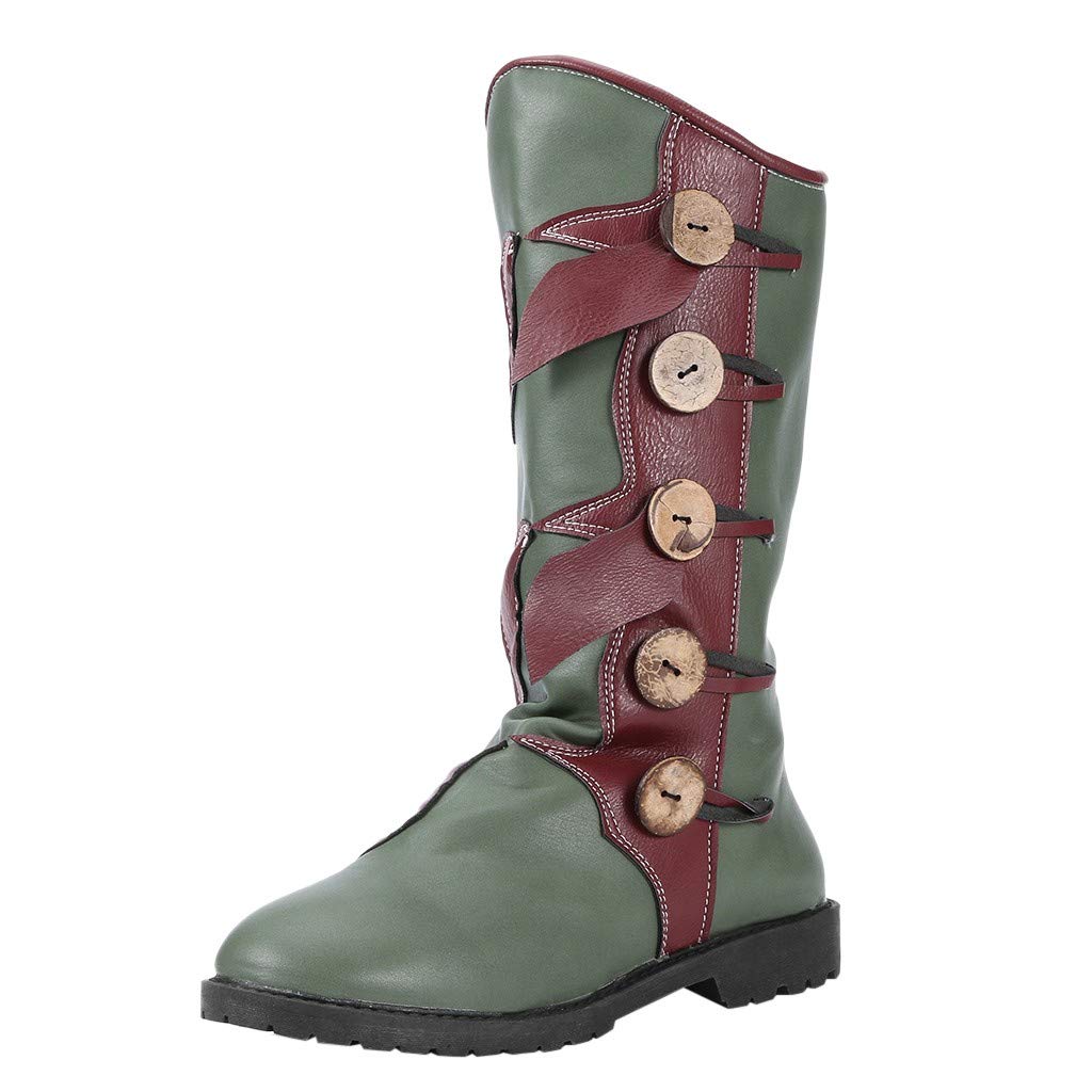 Damen Cowboy Stiefel Schnalle TTLOVE Westernstiefel Halbhohe mit