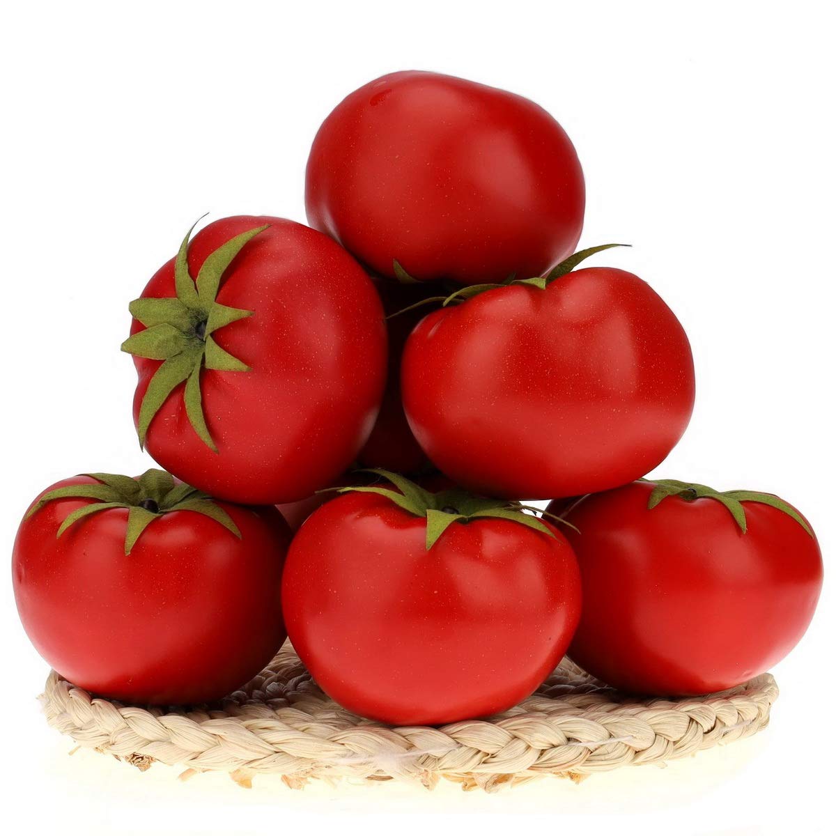 Photo 1 of Gresorth 6pcs Artificial Lifelike Simulation Tomato Fake Fruit Vegetable Home Party Kitchen Decoration Food Toy