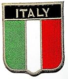 ITALY ITALIA Flag Shield National Rome Country Team Military logo patch Jacket T-shirt Sew Iron on Patch Badge Embroidery