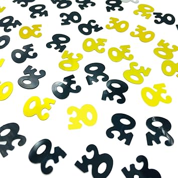 Amazon Com 30th Birthday Confetti Number 30 Confetti 30th