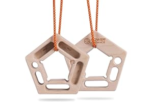 POWER GUIDANCE Hangboard Rock Climbing Holds Finger Strengthener for Pull-up Grip Arm Training Indoor and Outdoor Double-Sided Non-Slip Portable