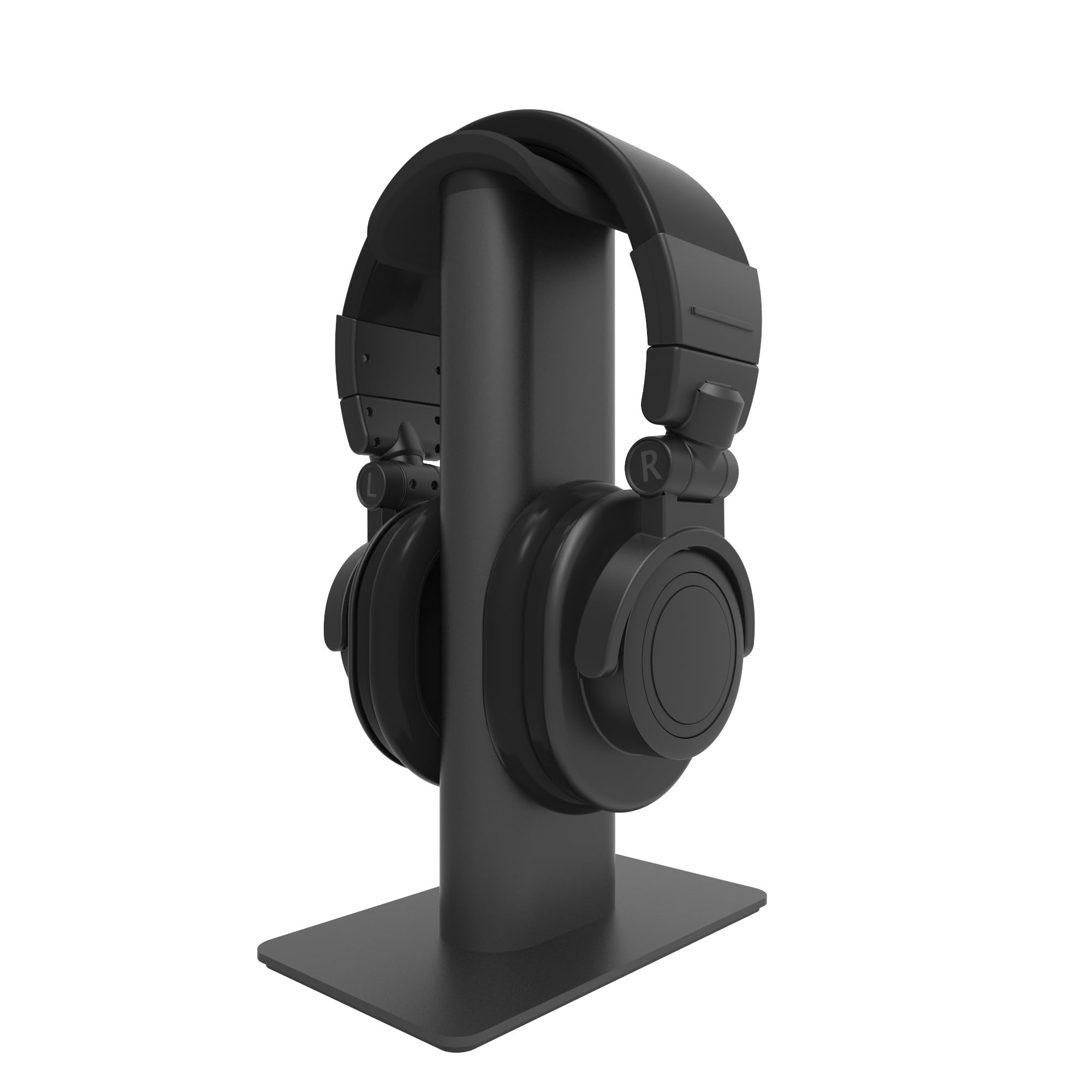 Kanto H2 Premium Universal Headphone Stand with Curved Silicone Padding for On and Over Ear Headphones, Black