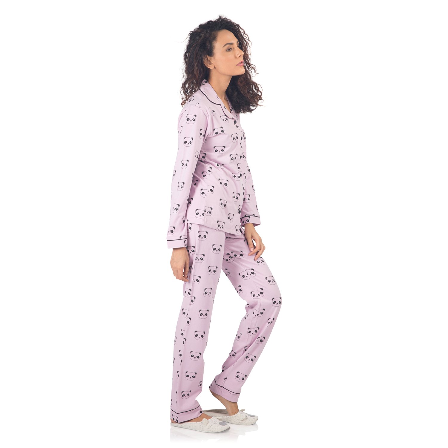 nite flite women's panda pyjama set