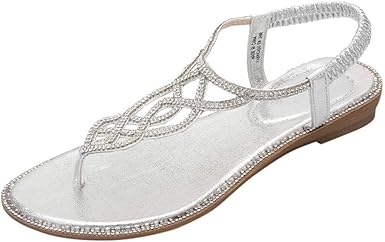 ladies sparkly flip flops