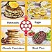 Silicone Pancakes Mold - New Upgrade Silicone Flip Molds 7 Circles Reusable Non Stick Egg Mold Ring pancake Maker for Kitchen - 2 Pack