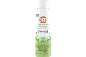OFF! Botanicals Deet Free Plant-based Insect and Mosquito Repellent Aerosol, Non-Greasy and Non-Sticky on Skin, No Added Dyes