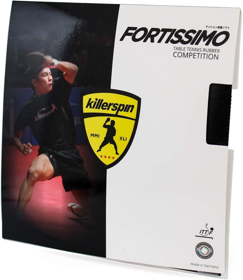 Killerspin Fortissimo Blast Black Max Table Tennis Rubber : Teble Tennis Accesssories : Sports & Outdoors