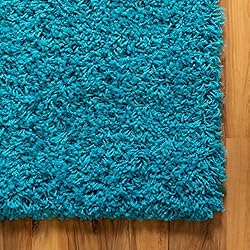 Unique Loom Solid Shag Collection Area Rug