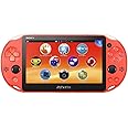 Sony Playstation Vita Wi-Fi 2000 Series with Silicone Joystick Covers and AC Adapter Cable (Orange) (Renewed)